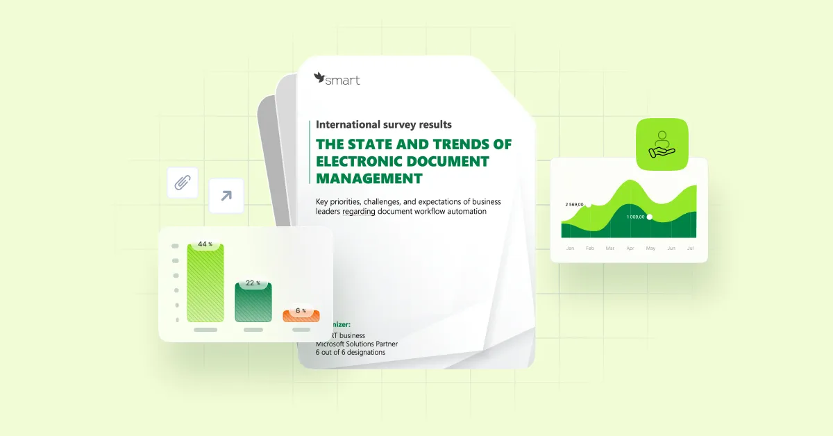Cover image of the report “State and Trends of Electronic Document Management”