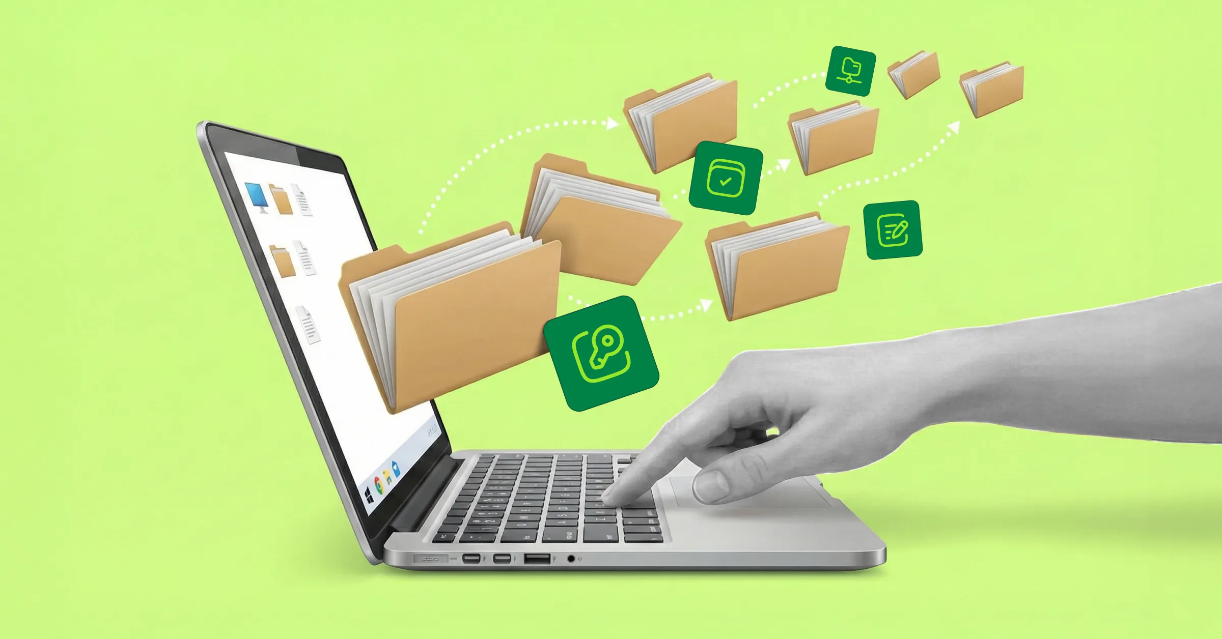 visualization of electronic document management processes